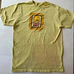Taco Bell Retro Yellow T-shirt Size Medium - Unisex